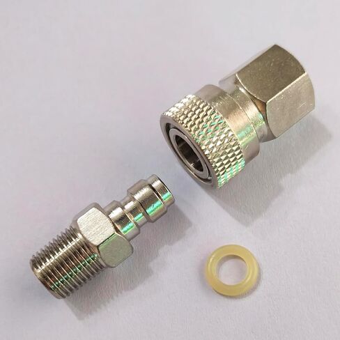 1/8NPT 8 مللي متر ذكر ملء الحلمة التوصيل والإناث قطع الاتصال السريع محول مجموعة ل الألوان PCP Airsoft الغوص عن بعد خرطوم خط in Kuwait