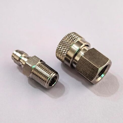 1/8NPT 8 مللي متر ذكر ملء الحلمة التوصيل والإناث قطع الاتصال السريع محول مجموعة ل الألوان PCP Airsoft الغوص عن بعد خرطوم خط in Kuwait