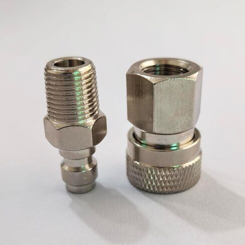 1/8NPT 8 مللي متر ذكر ملء الحلمة التوصيل والإناث قطع الاتصال السريع محول مجموعة ل الألوان PCP Airsoft الغوص عن بعد خرطوم خط in Kuwait