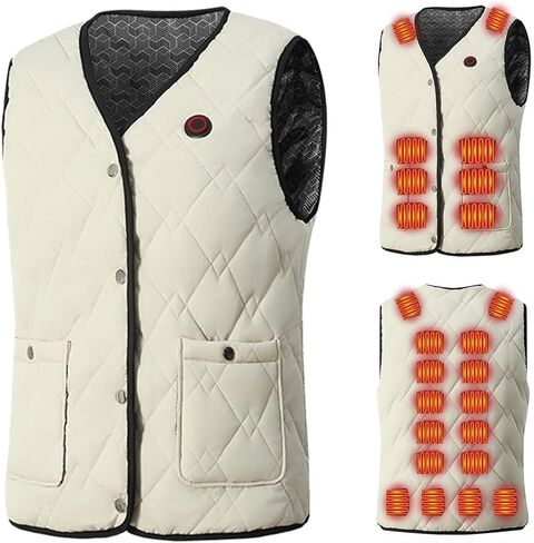 Heated Vest for Men and Women Slim Fit Lightweight Heated Jackets Electric Heating Vest for Hiking Camping in Saudi Arabia