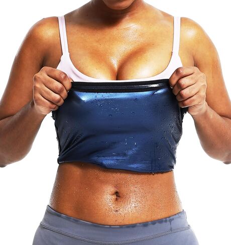 مشذب الخصر للنساء، حزام ساونا لتدريب الخصر، مشد خصر خالي من النيوبرين، حزام تنحيف الساونا (أزرق 2، 2XL3XL) in Kuwait