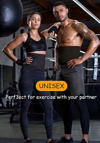 حزام تدريب لتشذيب الخصر والعرق، حزام تنحيف البطن، حزام ساونا للتنحيف للنساء والرجال، الجزء السفلي من دهون البطن مقاس كبير in Kuwait