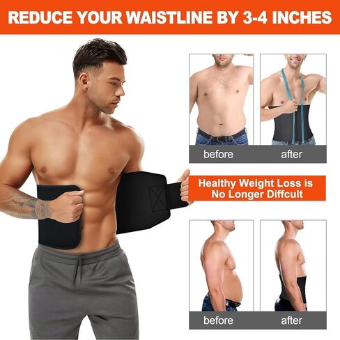 Waist Trainer for Women Lower Belly Fat, Waist Sweat Band for Women, Belly Band Sweat Belt, Stomach Wrap with Pocket (Black, X-Large) in Kuwait