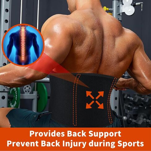 Waist Trainer for Women Lower Belly Fat, Waist Sweat Band for Women, Belly Band Sweat Belt, Stomach Wrap with Pocket (Black, X-Large) in Kuwait