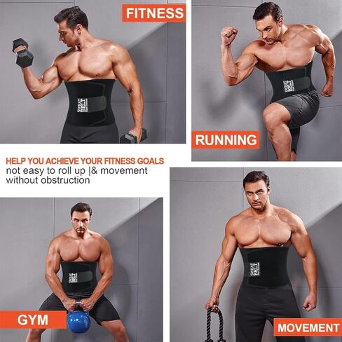 Waist Trainer for Women Lower Belly Fat, Waist Sweat Band for Women, Belly Band Sweat Belt, Stomach Wrap with Pocket (Black, X-Large) in Kuwait