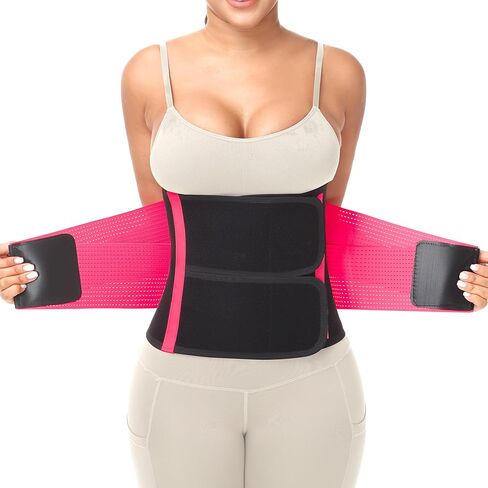 Waist Trainer for Women & Men - Sweat Belly Fat Trimmer Belt - Tummy Control Body Shaper & Back Support Sauna Suit in Saudi Arabia