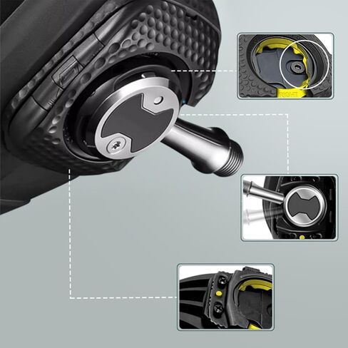 1 Pair of Quick Release Bicycle Shoe Studs, self-Locking Pedals, Anti Slip Studs, Suitable for Wahoo, speedplay Zero Cleats in Kuwait