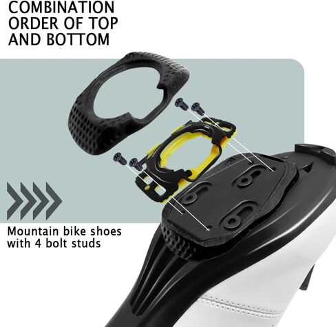1 Pair of Quick Release Bicycle Shoe Studs, self-Locking Pedals, Anti Slip Studs, Suitable for Wahoo, speedplay Zero Cleats in Kuwait