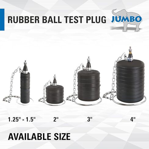 Jumbo Rubber Ball Inflatable Test Plug Size 1-1/4'' & 1-1/2'' in Saudi Arabia