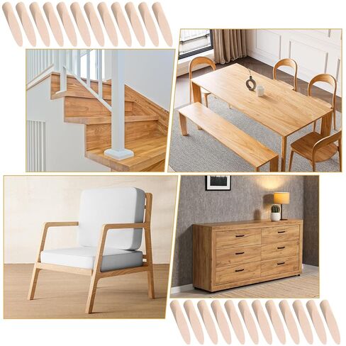 100PCS Solid Wood Pocket Hole Plugs, 3/8 Inch Pine Wood Plugs Pocket Screw Jig Woodworking Tool for Pocket Hole Jig Accessories Various Woodworking Projects Practical Tools in Kuwait