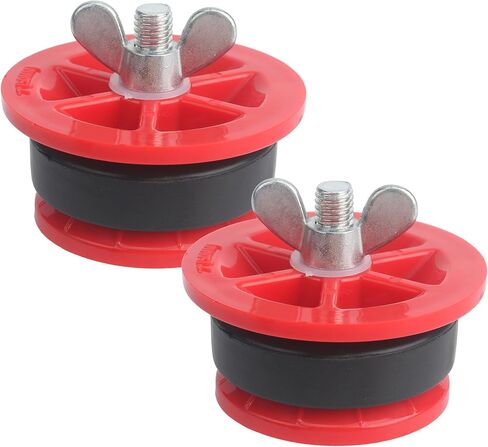 2 Inch Mechanical Test Plug, End-of-Pipe Gripper Pipe Plug for Pressure Testing, Temporary Sealing and Maintenance (2 Pack) in Kuwait