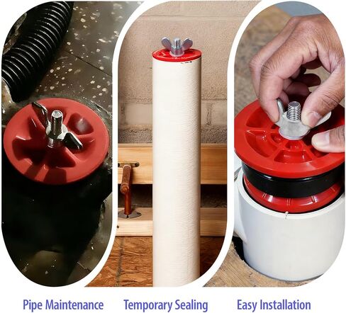 2 Inch Mechanical Test Plug, End-of-Pipe Gripper Pipe Plug for Pressure Testing, Temporary Sealing and Maintenance (2 Pack) in Kuwait