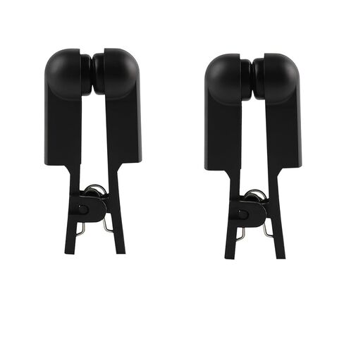 1 Pair Ear Clip Electrode,Black Rubber Reusable Clip Compatible with TENS 7000 & Standard Units,Meridian Point Stimulation Accessory (Black) in Saudi Arabia