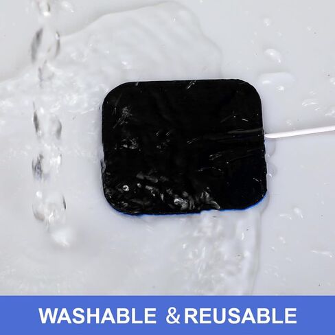 TENS Unit Electrode Pads 20 Reusable Replacement Pads for 2 mm Pin Connector Self-Adhesive Latex-Free Electro Patches for Electrotherapy TENS Machines in Kuwait