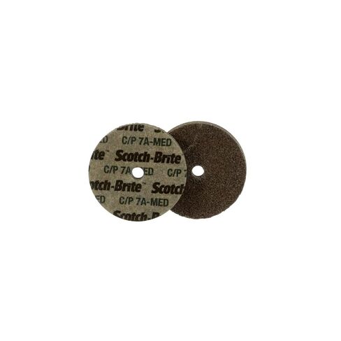 Scotch-Brite 93692 Cut and Polish Unitized Wheel, 2" x 1/8" x 3/16" 7A MED, 2" Diameter, Abrasive Grit, 22100 RPM (Pack of 60) in Saudi Arabia