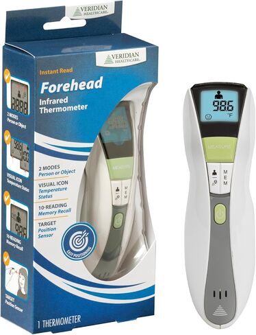 Veridian Handheld Fahrenheit/Celsius Non-Contact Thermometer Digital Display 09-349 in Kuwait