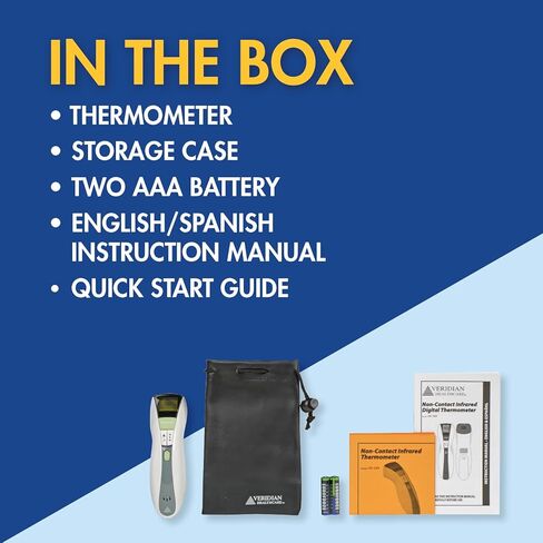 Veridian Handheld Fahrenheit/Celsius Non-Contact Thermometer Digital Display 09-349 in Kuwait