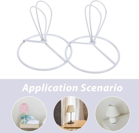 Cone-Shaped Lampshade Frame with Bulb Clips 3.5 Inch Metal Lamp Shade Ring for Diy Lighting Accessories and Crystal Chandeliers in Saudi Arabia