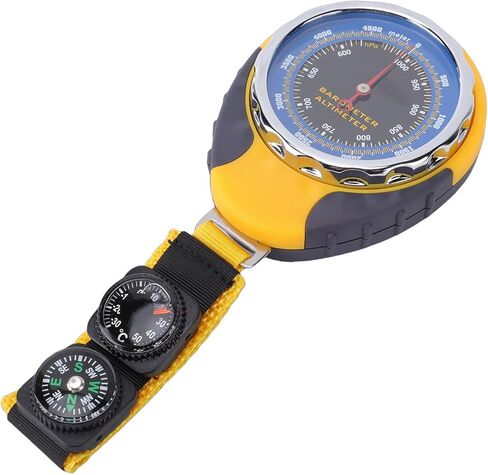 Focket Digital Altimeter, 4 in 1 Portable Outdoor Instrument with Barometer Thermometer Air Pressure Meter for Hiking Mountaineering in Saudi Arabia