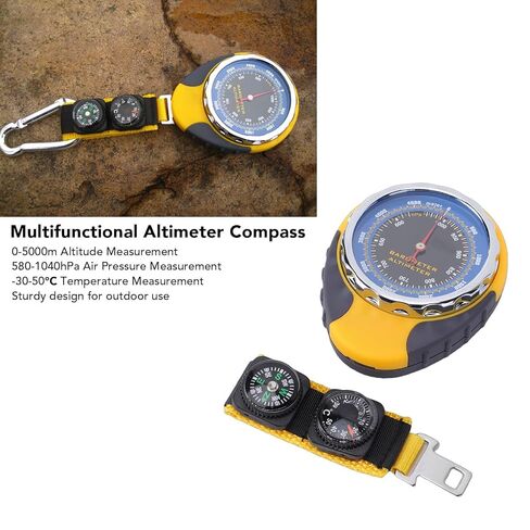4 in 1 Outdoor Instrument, Altimeter Compass Barometer Thermometer, Hiking Camping Tool for Mountaineering & Outdoor Adventures in Kuwait