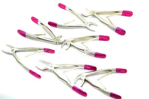 German Premium Pedo Extracting Forceps 7pc Kelin Set Dental Instruments Children (CYNAMED) in Kuwait