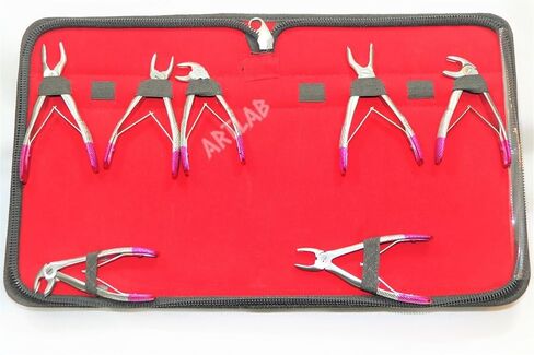German Premium Pedo Extracting Forceps 7pc Kelin Set Dental Instruments Children (CYNAMED) in Kuwait