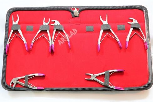 German Premium Pedo Extracting Forceps 7pc Kelin Set Dental Instruments Children (CYNAMED) in Kuwait