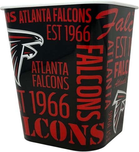 دلو الوجبات الخفيفة من NFL Atlanta Falcons، 3 لتر، ألوان الفريق in Saudi Arabia