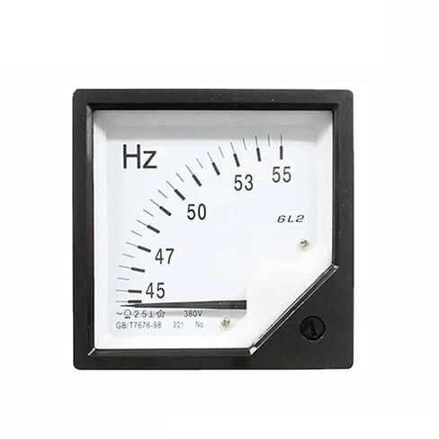 6L2-Hz AC Frequency Meter 45-55Hz 100V 220V 380V 6L2 Voltmeter Square Pointer Voltage 80 * 80mm 1Pcs(100V) in Saudi Arabia