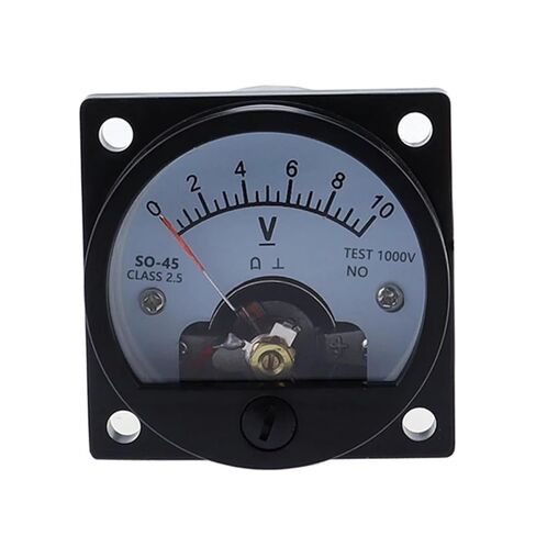 SO-45 DC Voltmeter 1V 2V 3V 5V 10V 15V 20V 30V 40V 50V 100V 150V 200V 250V 300V 400V 450V 500V Voltage Panel Meter 1Pcs(50V) in Saudi Arabia