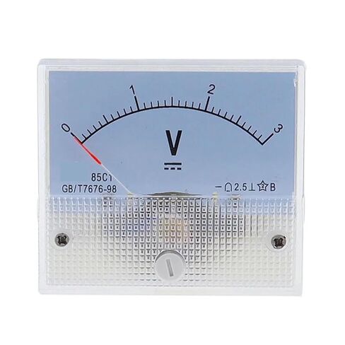 85C1 85C1-V DC Analog Panel Voltmeter Ammeter Amp Volt Meter Gauge 1-500V/ V 1Pcs(15V) in Saudi Arabia