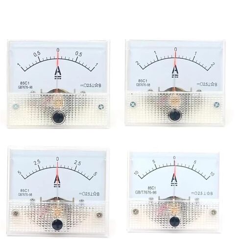 85C1 Positive and Negative DC Ammeter ± 1A 2A 5A 10A 20A Size 64mm * 56mm 1Pcs(2A) in Saudi Arabia