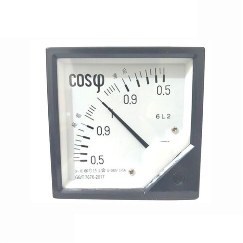 1Pcs 6L2 AC Analog COS Power Factor Meter 5A 6L2-COS Panel AC100V 220V 380V Electric Meters(220V) in Saudi Arabia