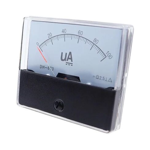 DH-670 DC UA Analog Microammeter Panel Ampere Meter Current Tester 50uA 100uA 200uA 300uA 500uA 1000uA 1Pcs(200UA) in Saudi Arabia