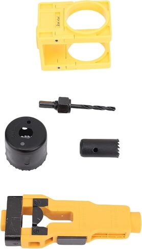 Fabater Door Lock Installation Kit, Scoring Chiseling Deadbolt Installation Kit, Door Knob Hole Saw with Mortise Tool Guide Template for 1.375in 1.75in Thick Wooden Doors in Saudi Arabia