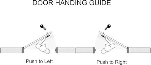 قفل نقر الباب بواجهة المتجر التجاري، مزلاج آدامز رايت عالي التحمل مع أسطوانة ذات مفاتيح للزجاج والألومنيوم وأبواب المدخل، قفل أمان خلفي قابل للتعديل in Kuwait