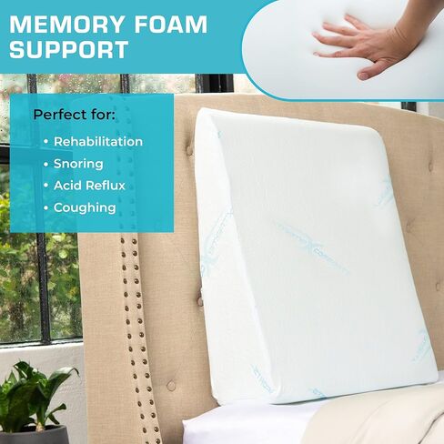 Xtreme وسادة وسادة وسادة الإسفين - 7 بوصة وسادة إسفين سرير للنوم (1pk) in Kuwait