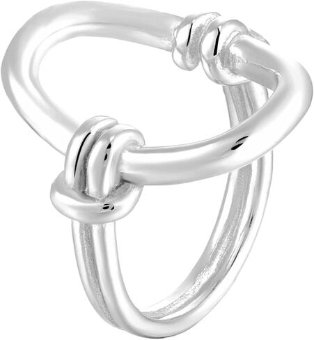 خاتم تغليف من الفولاذ المقاوم للصدأ على شكل بيضاوي من Jude Jewelers مفتوح على طراز Karma Style وعد الذكرى السنوية in Saudi Arabia