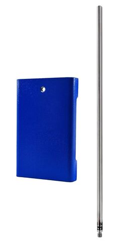 EISCO Rectangular Retort Base & Rod Set - 10"x6.25" Base, 29.5" Steel 12mm Diameter- Eisco Labs in Kuwait