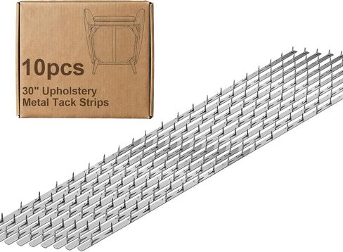 10 Pcs 30" Upholstery Tacks Strips Metal Galvanized Steel Sofa Accessories Fabric Reupholstery Supplies for Furniture Couch Chair Sofa for DIY Furniture Repair and Restoration in Kuwait