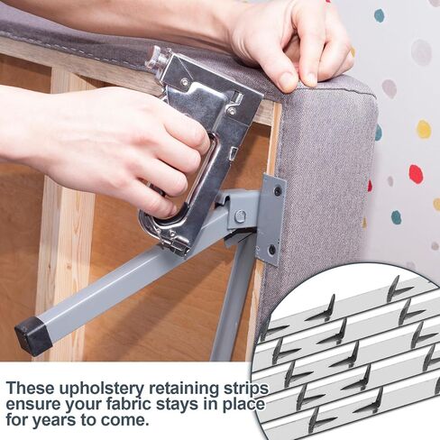 10 Pcs 30" Upholstery Tacks Strips Metal Galvanized Steel Sofa Accessories Fabric Reupholstery Supplies for Furniture Couch Chair Sofa for DIY Furniture Repair and Restoration in Kuwait