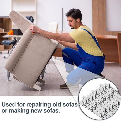 10 Pcs 30" Upholstery Tacks Strips Metal Galvanized Steel Sofa Accessories Fabric Reupholstery Supplies for Furniture Couch Chair Sofa for DIY Furniture Repair and Restoration in Kuwait