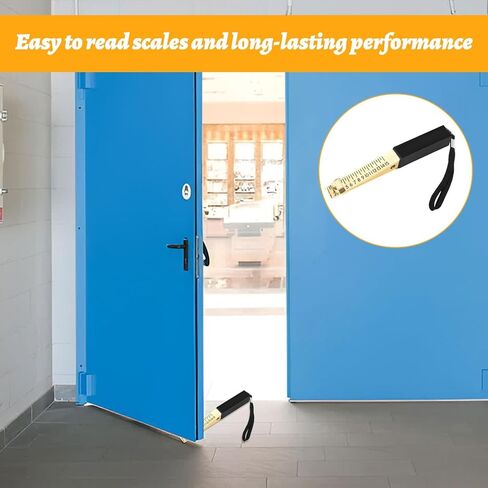 Fire Door Gap Gauge,Fire Door Gap Gauge Checker Tool,Metal Door Gap Measuring Tool,Door Undercut Measure with 0.5mm Precision for Measure Fire Door Clearance,House Inspection,Thickness Measurement in Kuwait