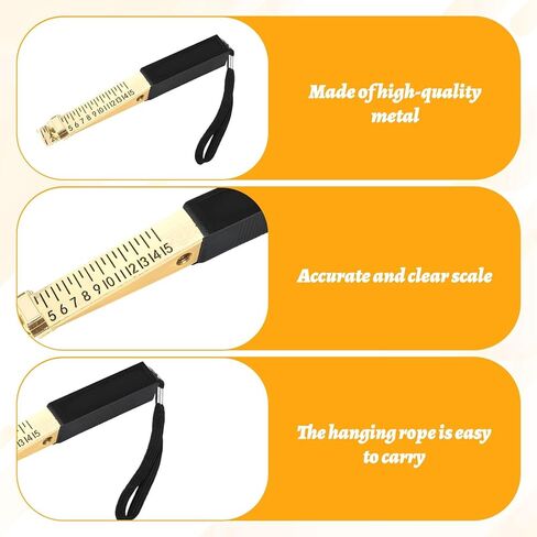 Fire Door Gap Gauge,Fire Door Gap Gauge Checker Tool,Metal Door Gap Measuring Tool,Door Undercut Measure with 0.5mm Precision for Measure Fire Door Clearance,House Inspection,Thickness Measurement in Kuwait