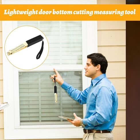 Fire Door Gap Gauge,Fire Door Gap Gauge Checker Tool,Metal Door Gap Measuring Tool,Door Undercut Measure with 0.5mm Precision for Measure Fire Door Clearance,House Inspection,Thickness Measurement in Kuwait