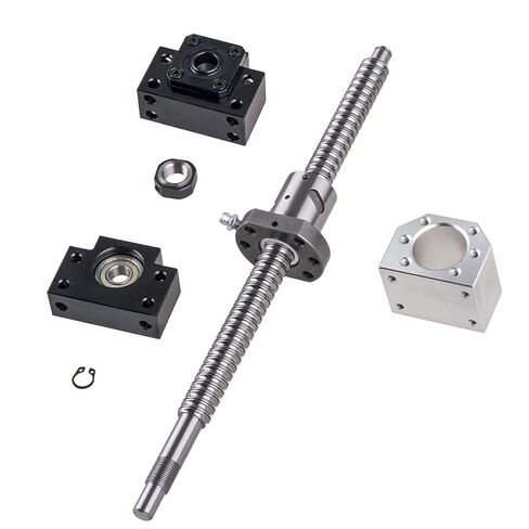 500mm Ball Screw kit SFU2005 Ball Screws with Metal Ball Screw Nut + BK/BF15 End Support +DSG20H Nut Housing for CNC Machine (Diameter 20mm,5mm Pitch) in Kuwait