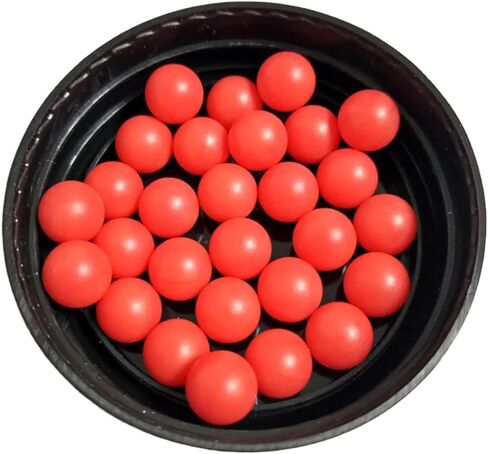 كرات بلاستيكية مجوفة ناعمة من مادة البولي بروبيلين الحمراء بقطر كرة طافية دقيقة قطر 5/6/7.75/8/10/12/15/20 مم (8 قطع، 15 مم) in Kuwait