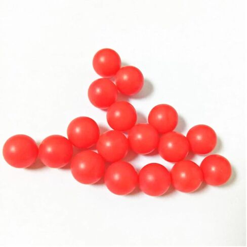 كرات بلاستيكية مجوفة ناعمة من مادة البولي بروبيلين الحمراء بقطر كرة طافية دقيقة قطر 5/6/7.75/8/10/12/15/20 مم (8 قطع، 15 مم) in Kuwait