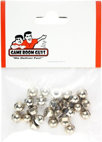 Game Room Guys Post Caps Acorn Nut- Steel - Bag of 25 in Saudi Arabia