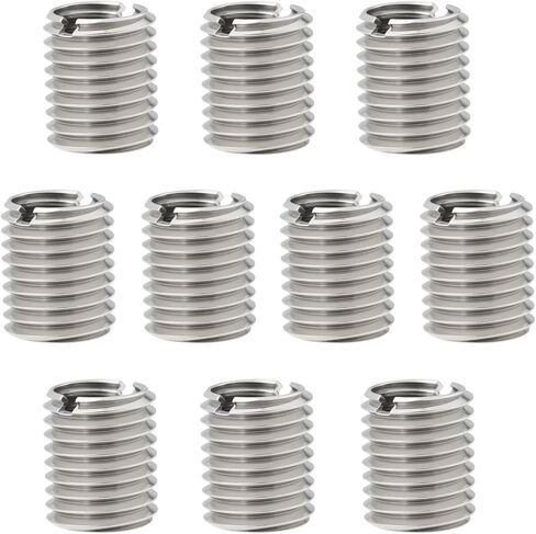 eMagTech 10 قطعة M10x1.25 ذكر إلى M8x1.25 أنثى تحويل المخفض الجوز الفولاذ المقاوم للصدأ للسيارات مصابيح الآلات الصناعية in Saudi Arabia